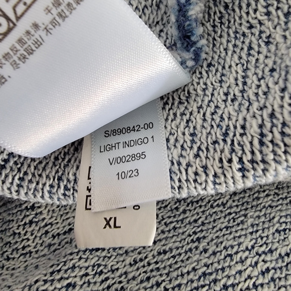 Gap x Dap Harlem Denim Logo Hoodie Light Indigo Blue sz XL - Picture 8 of 10